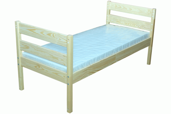 Ліжко дитяче з натуральної деревини (Соcна), без матрацу