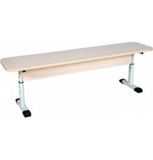 Лава без спинки 2-місна, регульована по висоті, на плоскоовальній трубі, ростові групи №4-6