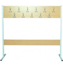 Вішалка двобічна на металокаркасі на 22 гачка