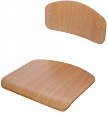 Комплект спинки та сидіння, гнутоклеєні №4-6, лак з покриттям HPL