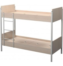 Ліжко двоярусне на металевому каркасі з металевою обв'язкою