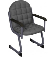 Крісло для актового залу м'яке 1-місне (тканина)