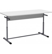 Стіл для їдальні 6-місний на плоскоовальній трубі, з покриттям HPL, №4-6