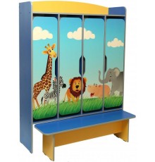 Шафа 4-дверна для роздягальні з фотодруком 