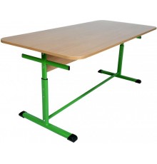 Стіл для їдалень 6 місний на плоскоовальній трубі, ростові групи №4-6