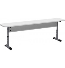 Лава без спинки 3-місна, на плоскоовальній трубі, з покриттям сидіння HPL, ростові групи №4-6