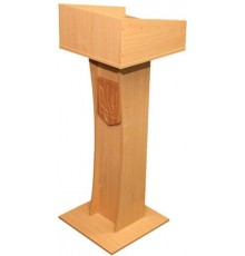 Трибуна з вузькою основою з гербом 500х500х1350