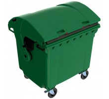 Пластиковий контейнер для сміття SULO на 1100 л: Зеленый крышка в крышке