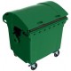 Пластиковий контейнер для сміття SULO на 1100 л: Зеленый крышка в крышке