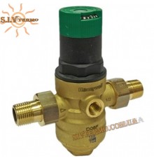 Клапан для зниження тиску в системі водопроводу Honeywell Resideo Braukmann D06F-1/2B Гаряча вода США-Німеччина