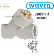 Зворотній клапан Wavin Ekoplastik PP-RCT Діаметр: 32 мм Сумісність з трубами PP-R та PP-RCT Колір: Сірий Чехія