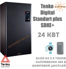 Електричний котел Tenko Cтандарт Digital Plus 24 кВт Управління: Цифрове Напруга живлення: 380В 3Ф Насос Розширювальний бак Харків - Україна