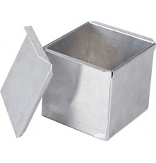 Форма для тостового хліба 200х110х110 алюмінієва, без кришки, герметичний провар