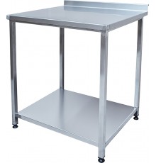 Стіл виробничий нержавіючий 1100х700х850 з полицею