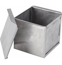 Форма для тостового хліба 200х110х110 алюмінієва, без кришки, точковий провар