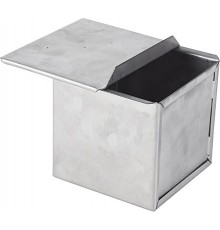 Форма для тостового хліба 200х110х110 алюмінієва, з кришкою, точковий провар