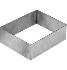 Нерозсувна кондитерська форма 100х100х60 перфорована | Форма для випічки квадратна