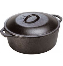 Казан чавунний з кришкою, 6л, Lodge, діаметр 300 х100 мм,