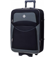 Дорожня валіза Bonro Style (середня) чорно-сіра