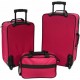 Набір валіз Bonro Best 2 шт і сумка вишневий