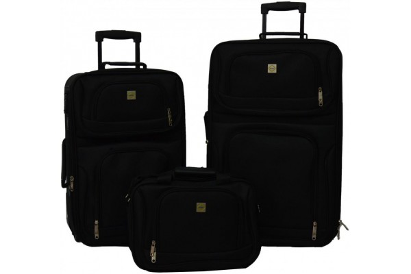 Набір валіз Bonro Best 2 шт +сумка чорний