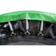 Батут Atleto 183 см з подвійними ногами з сіткою + драбинка зелений