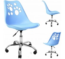 Крісло офісне, комп'ютерне Bonro B-881 голубе