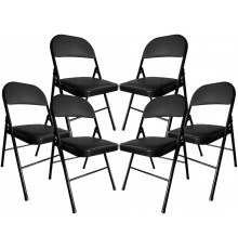 Стілець розкладний B-019 чорний (6 шт)