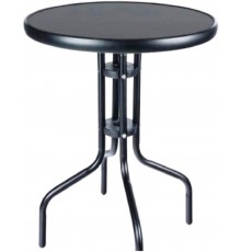 Стіл скляний садовий для тераси Bonro B-6002 чорний