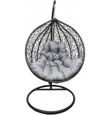 Підвісне крісло-гойдалка кокон Bonro 329 XL (коричнево-сірий)