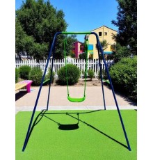 Гойдалка дитяча вулична металева Spoko SP-S01 синьо-зелена