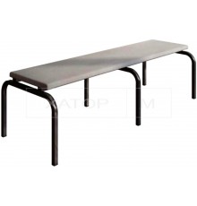 Лава (лавка) з м'яким сидінням для дитячого садка.