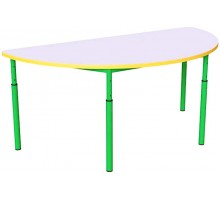 Дитячий стіл напівкруглий регульований по висоті Ø22 до Ø27