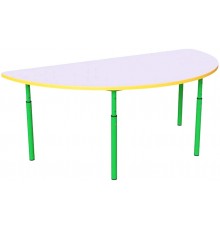 Дитячий стіл напівкруглий регульований по висоті Ø22 до Ø27