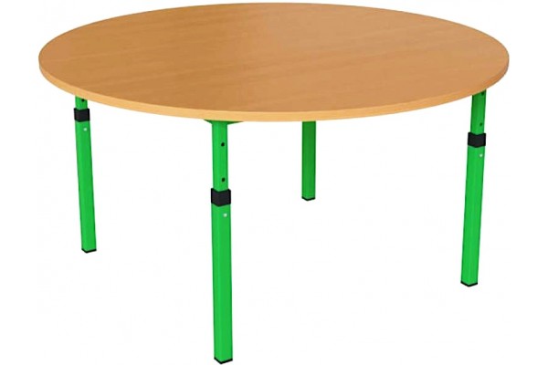 Дитячий стіл круглий регульований по висоті 20×20 до 25×25