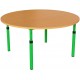 Дитячий стіл круглий регульований по висоті 20×20 до 25×25