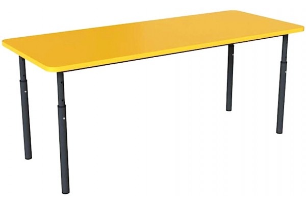 Дитячий стіл прямокутний регульований по висоті Ø22 до Ø27