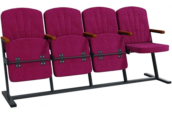 Крісла м'які Класик F-Стійка для зон очікування, концертних, актових залів