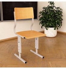 Стілець для шкіл та вузів Кадет-С регульований по висоті гнутоклеєна фанера