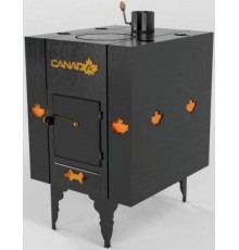 Піч Дров'яна Canada з теплоакумулятором і захисним декоративним кожухом LUX