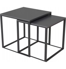 Стіл журнальний Art In Head 2 в 1 Ascet 530x530x530 Графіт (AS14070000030)