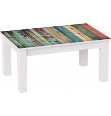 Стіл журнальний Art In Head B-Jet Print 598 900x425x600 Аляска структурна/Білі ноги (131026315)