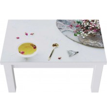 Стіл журнальний Art In Head B-Jet Print 9 900x425x600 Аляска структурна/Білі ноги (131027015)