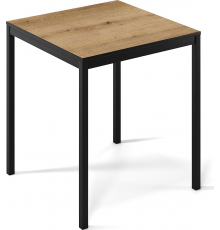 Обідній стіл Art in Head Brevity Loft mini 670х750х670 Дуб Евок/Чорний метал (TB03100000030)