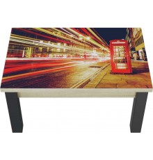 Стіл журнальний Art In Head B-Jet Print 22 900x425x600 Дуб сонома/Венге ноги (131028008)