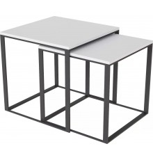 Стіл журнальний Art in Head 2 в 1 Ascet 530x530x530 Білий діамант (AS14010000030)