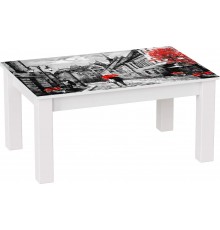Стіл журнальний Art In Head B-Jet Print 1157 900x425x600 Аляска структурна/Білі ноги (131026115)