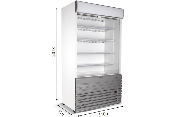 SNAP 100 Пристінна холодильна вітрина CRYSTAL S. A. Греція
