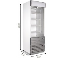 SNAP 70 Холодильна пристінна вітрина CRYSTAL S.A. Греція