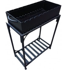 Мангал (4мм) з дровницею на 10 шампурів МН-100